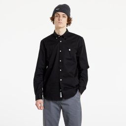 Риза Carhartt WIP L/S Madison Shirt Black/ Wax S