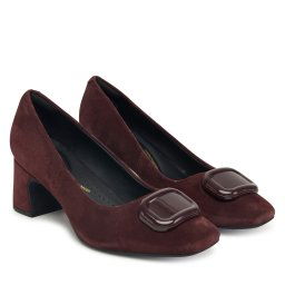 Обувки на ток Clarks Fernie Trim 26183038 Бордо