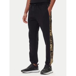 Plein Sport Долнище анцуг PAEC MJT2602 STE003N Черен Regular Fit