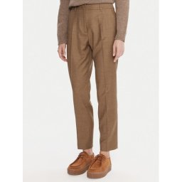 Weekend Max Mara Текстилни панталони Caldaia 2525136152 Кафяв Regular Fit
