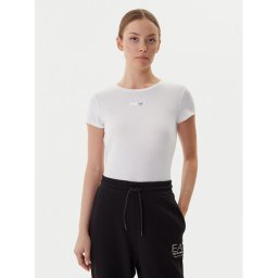 EA7 Emporio Armani Тишърт 7W000673 AF12945 U0002 Бял Slim Fit