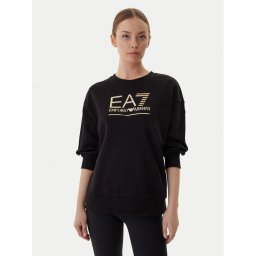 EA7 Emporio Armani Суитшърт 7W000416 AF12473 MC021 Черен Relaxed Fit