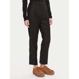 Weekend Max Mara Текстилни панталони Caldaia 2525136152 Черен Regular Fit