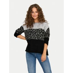 ONLY Пуловер Jade 15294969 Сив Regular Fit
