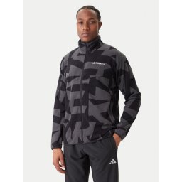 adidas Полар Terrex Multi Printed JY4814 Черен Regular Fit