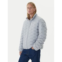 Calvin Klein Пухено яке LV04LD520G Сив Regular Fit