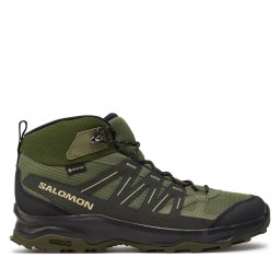 Туристически Salomon Grivola Mid Gore-Tex L47606400 Зелен