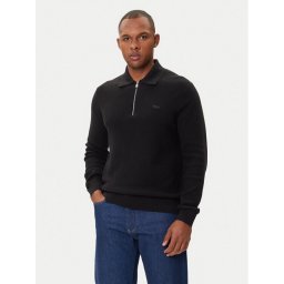 Lacoste Пуловер AH5187 Черен Regular Fit