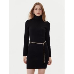 MICHAEL Michael Kors Плетена рокля MF583C633D Черен Regular Fit