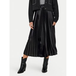 ONLY Плисирана пола Lyon 15330727 Черен Regular Fit