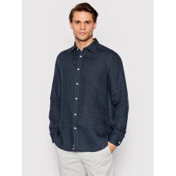 United Colors Of Benetton Риза 5BKU5QJG8 Тъмносин Regular Fit