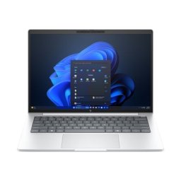 Лаптоп HP EliteBook 8 G1i AI 14" Glacier Silver, Ultra 7-255U(up to 5.2GH/12MB/12C), 14" WUXGA AG 300nits, 32GB 5600Mhz 1DIMM, 1TB PCIe SSD, WiFi 7 + BT 5.4, Backlit Kbd, FPR, Smart Card Reader, 3C Batt, Win 11 Pro, 3Y Offsite