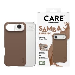 Гръб Care by PanzerGlass за iPhone 17 Air, Fashionable Case Samba Espresso w. MagSafe