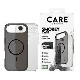 Гръб Care by PanzerGlass за iPhone 17 Air, Flagship Case Urban Explorer Smokey w. Black MagSafe