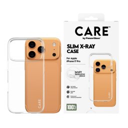 Гръб Care by PanzerGlass за iPhone 17 Pro, Fashionable Case Transparent X-Ray Soft Basic