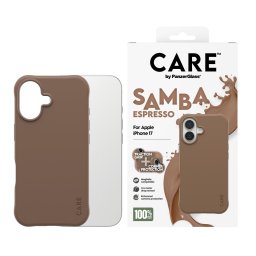 Гръб Care by PanzerGlass за iPhone 17, Fashionable Case Samba Espresso w. MagSafe