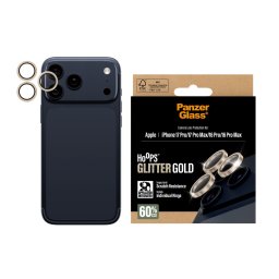 Протектор за камера PanzerGlass Hoops за iPhone 17 Pro/iPhone 17 Pro Max/iPhone 16 Pro/16 Pro Max, Glitter Gold