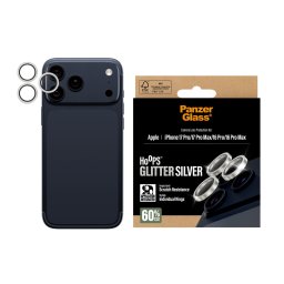 Протектор за камера PanzerGlass Hoops за iPhone 17 Pro/iPhone 17 Pro Max/iPhone 16 Pro/16 Pro Max, Glitter Silver