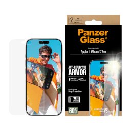 Стъклен протектор PanzerGlass за iPhone 17 Pro, Anti-Reflective Armor , w. EasyAligner