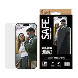 Стъклен протектор Safe за iPhone 17/iPhone 16 Pro, Privacy, UWF, EasyAligner