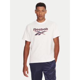 Reebok Тишърт RK25157CCM Бял Regular Fit