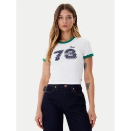 Levi's® Тишърт Graphic Ringer A3523-0142 Бял Slim Fit