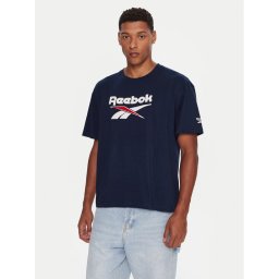 Reebok Тишърт RK25153CCM Тъмносин Regular Fit