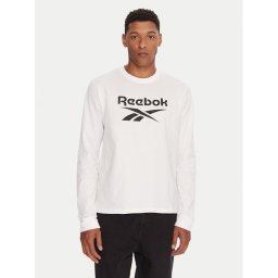 Reebok Тениска с дълъг ръкав RK25138CCM Бял Regular Fit