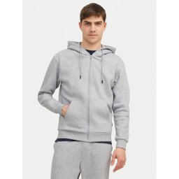 Jack & Jones Суитшърт Bradley 12249342 Сив Relaxed Fit