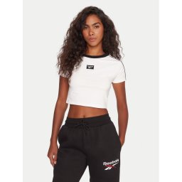 Reebok Тишърт Laura RK25168CCW Бял Regular Fit