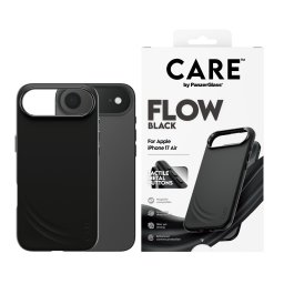 Гръб Care by PanzerGlass за iPhone 17 Air, Feature FLOW Case Black w. MagSafe
