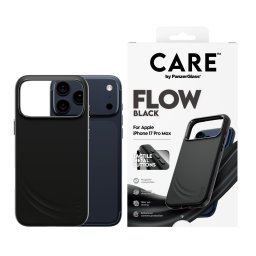 Гръб Care by PanzerGlass за iPhone 17 Pro Max, Feature FLOW Case Black w. MagSafe
