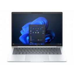 Лаптоп HP EliteBook 8 G1i AI 14" Glacier Silver, Ultra 7-255U(up to 5.2GH/12MB/12C), 14" WUXGA AG 300nits, 32GB 5600Mhz 1DIMM, 1TB PCIe SSD, WiFi 7 + BT 5.4, Backlit Kbd, FPR, Smart Card Reader, 3C Batt, Win 11 Pro, 3Y Offsite