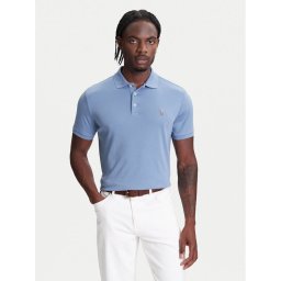 Polo Ralph Lauren Тениска с яка и копчета 710704319169 Син Custom Slim Fit