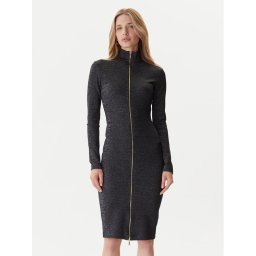 Just Cavalli Ежедневна рокля 79PAO905 J0251 Черен Slim Fit
