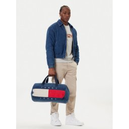 Tommy Jeans Чанта за уикенд Archive Denim Duffle AM0AM13813 Син