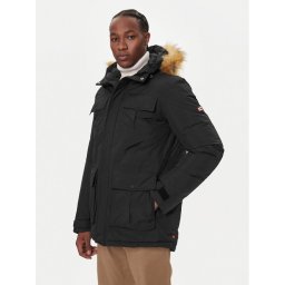 Hunter Парка Angus HARM0018252 Черен Regular Fit