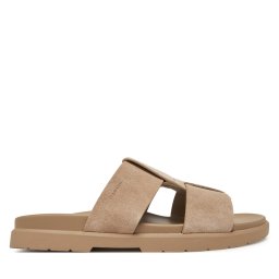 Чехли Calvin Klein Lug Sandal Double T Su HM0HM01800 Кафяв