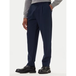Calvin Klein Чино панталони LV04LE613G Тъмносин Slim Fit