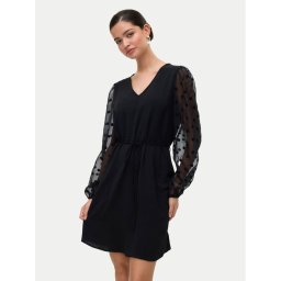Vero Moda Коктейлна рокля Alva 10337473 Черен Regular Fit