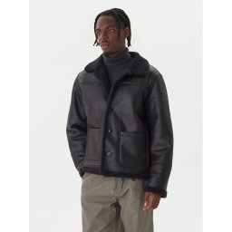 Jack & Jones Яке от имитация на кожа Cambridge 12282946 Черен Regular Fit