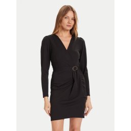 Morgan Коктейлна рокля 242-RJIMY Черен Slim Fit