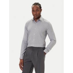 Calvin Klein Риза LV019EU066 Сив Slim Fit