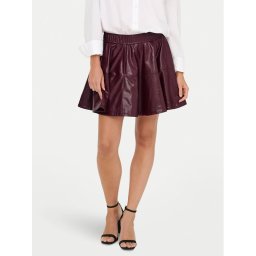 ONLY Пола от имитация на кожа Jacky 15355512 Виолетов Regular Fit