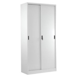 Метален шкаф Carmen CR-1266 L, 4x рафтове, прахово боядисан, метален, сив