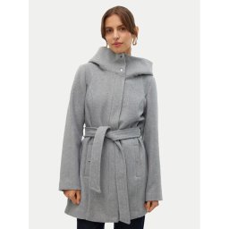 Vero Moda Преходно палто Popliva 10310779 Сив Regular Fit