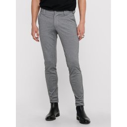 Only & Sons Чино панталони Mark 22010209 Сив Slim Fit