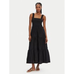 Seafolly Лятна рокля Faithful 54865-DR Черен Regular Fit