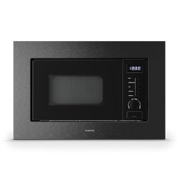 Klarstein Verosteel микровълнова фурна за вграждане с грил | 800 W грил | 700 W микровтлнова фурна | 60 см (TK49-KlVs-MW-BSS)