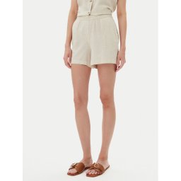 Vero Moda Шорти от плат Thea 10333804 Бежов Loose Fit